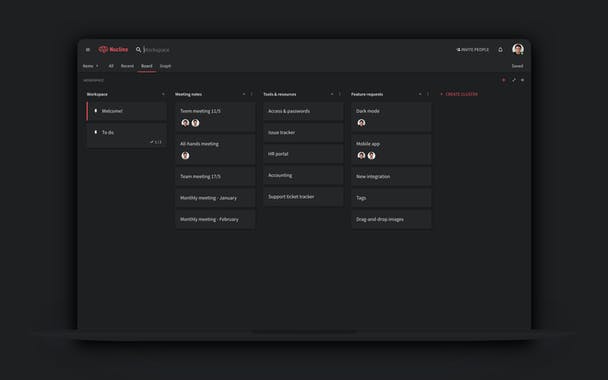 Nuclino Dark Mode