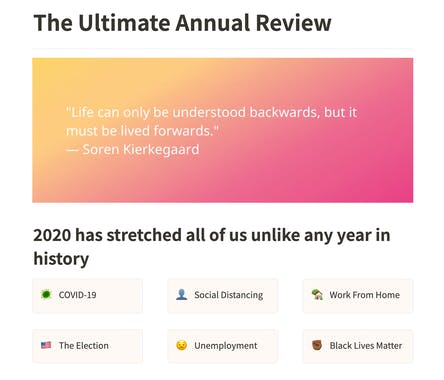 The Ultimate Annual Review