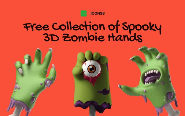 3D Halloween Hands