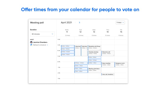 Calendly Meeting Polls