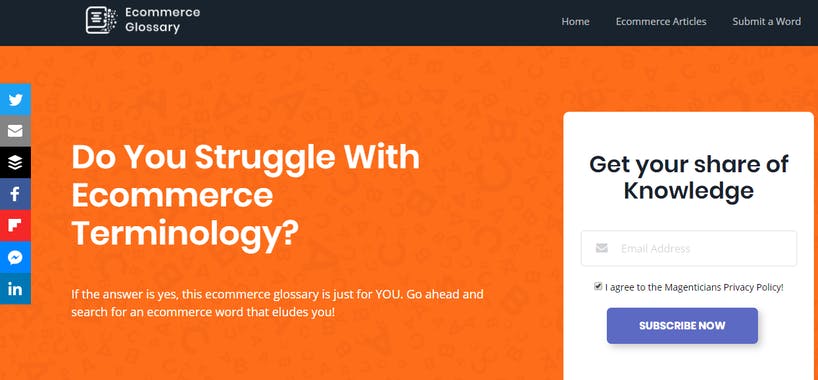 Ecommerce Glossary