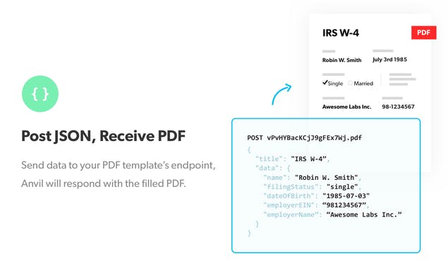 Anvil PDF Filling API