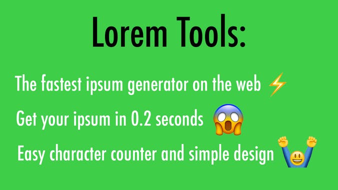 Lorem Tools