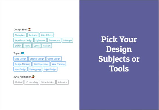 Design Courses Tab