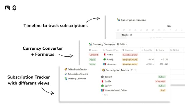 Notion Ultimate Subscription Manager