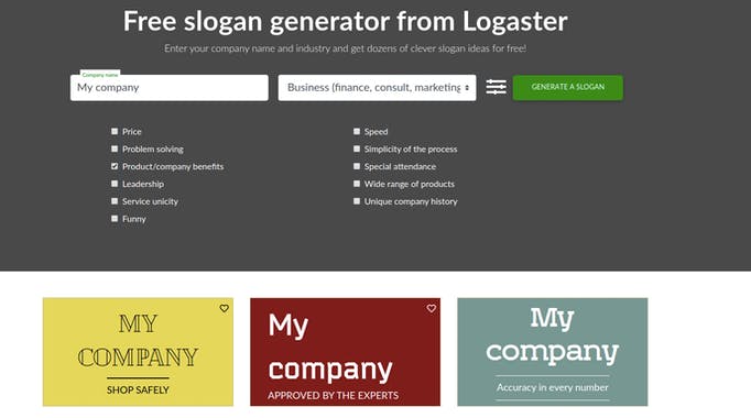 Free Slogan Generator 2.0