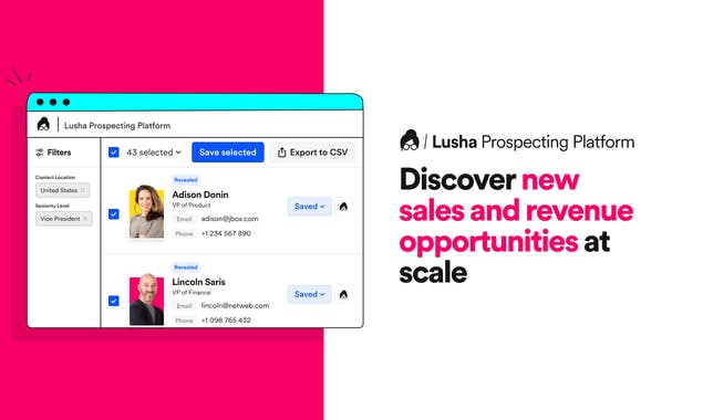 Lusha Prospecting Platform