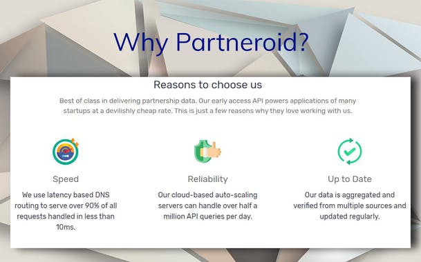 Partnership API by Partneroid