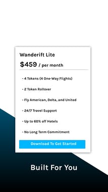Wanderift - Airline Travel Subscription