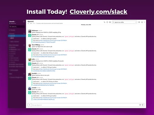 Cloverly for Slack