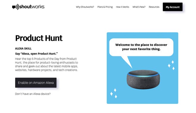 Product Hunt for Alexa
