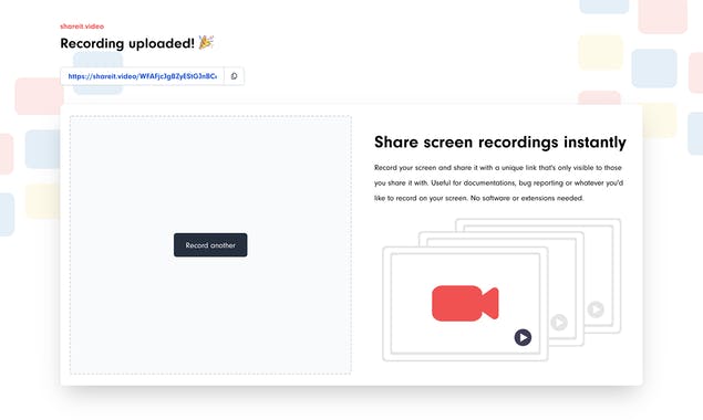 Share Screen Recordings