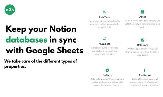 Notion2Sheets