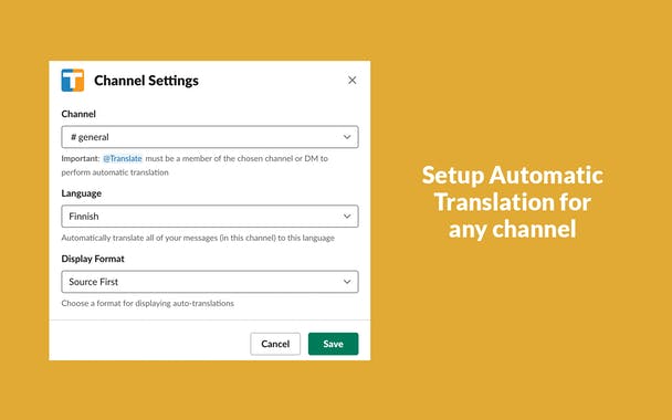 Translate for Slack