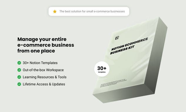 Notion Ecommerce Business Kit