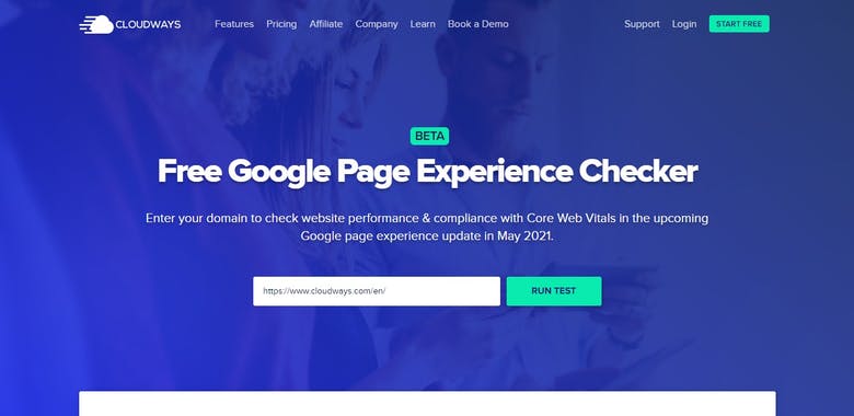 Page Experience Checker by Cloudways