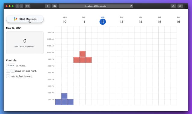 Calendar Tetris