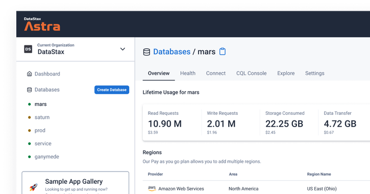 Astra Serverless Database