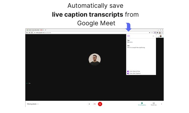 CaptionSaver Pro for Google Meet