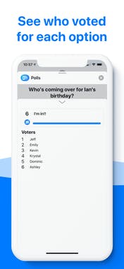 Polls for iMessage 3.0