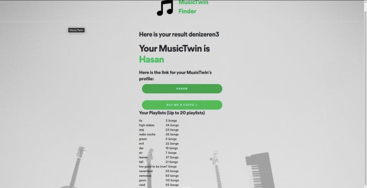 MusicTwin Finder