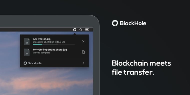 BlackHole File Transfer