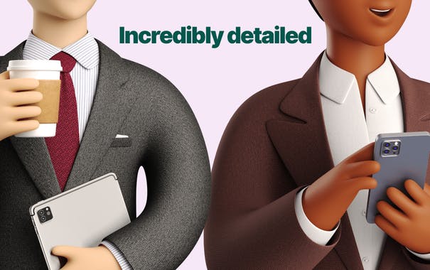 3D Business Characters by Icons8
