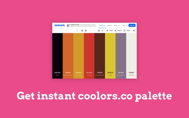 ColorFlick for Dribbble
