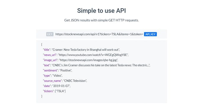 Stock News API