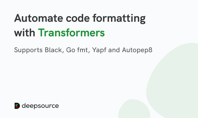 DeepSource Transformers