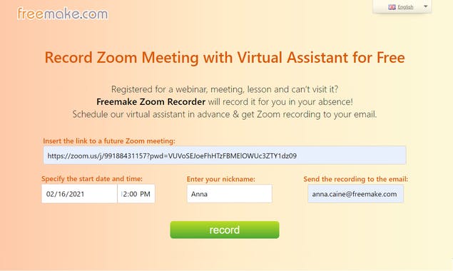 Freemake Zoom Recorder