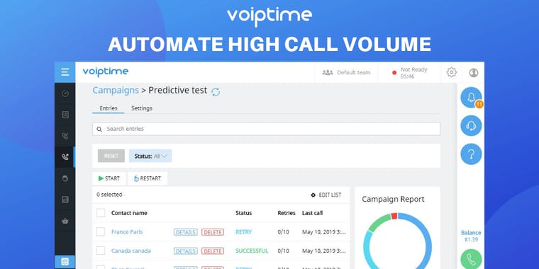 Voiptime Cloud Cold Calling Software