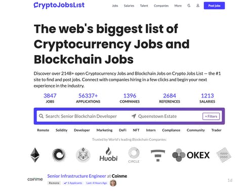 Crypto Jobs List 3.0