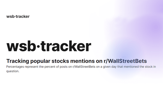Wall Street Bets Tracker