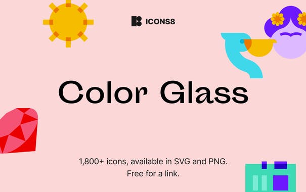 Color Glass Icons by Icons8