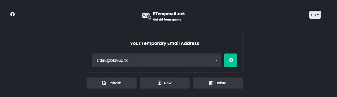 Disposable Temporary Email Address