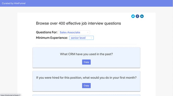 Popular & Effective Interview Questions