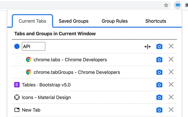 Tab Groups Extension