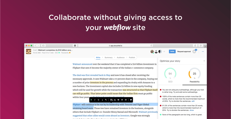 StoryChief for Webflow