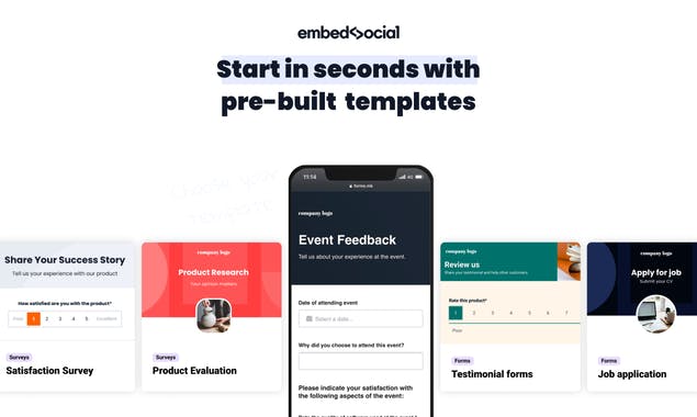 EmbedSocial Forms Builder