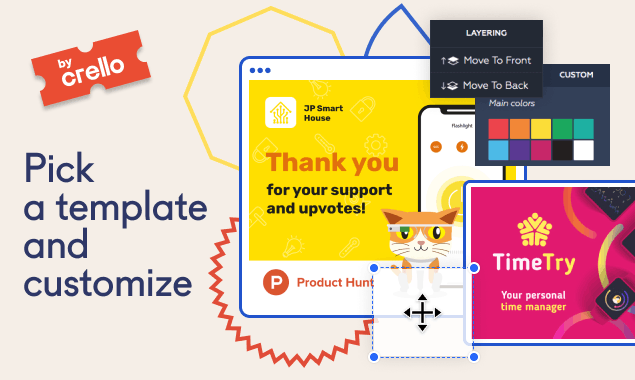 Product Hunt Launch Kit by Crello