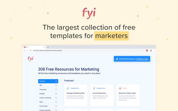 Marketing Resources List