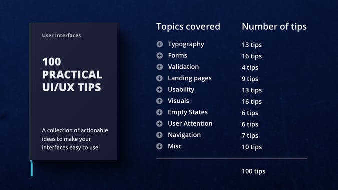 100 UI/UX Tips