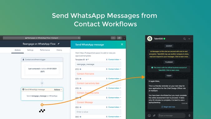WhatsApp Actions for HubSpot