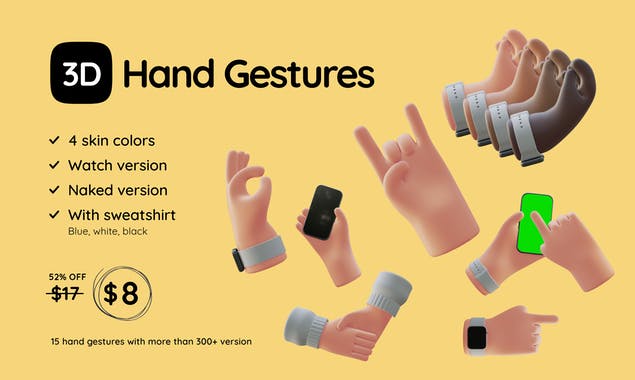 3D Hand Gestures