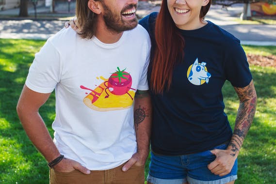 Custom T-shirts by Sticker Mule