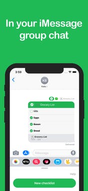 Checklist for iMessage