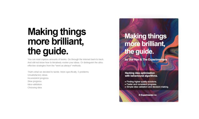 Making things more brilliant, the guide.