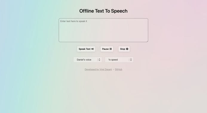 Offline Text To Speech