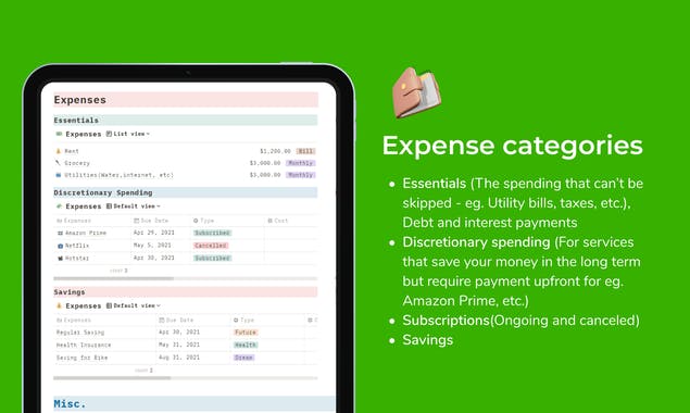 Notion Finance Tracker